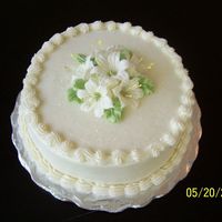 Buttercream And Royal Lillies - Mom's 84Th Birthday Buttercream frosting, first royal Lillies (taking course 3). I missed the "reverse shell" class from course 2, so this is my...