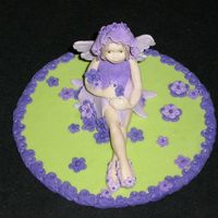 Fairy Sugarpaste fairy cake topper for my Granddaughter's birthday cake.