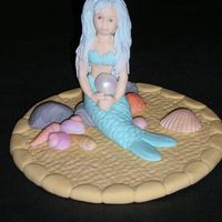 Mermaid Cake Topper Sugarpaste and sugarpaste/CMC mix mermaid