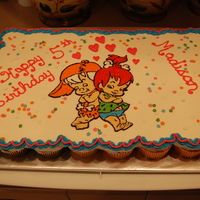 Pebbles & Bam Bam Cupcake cake. All buttercream.