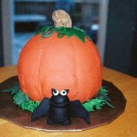 Pumpkin And Bat 