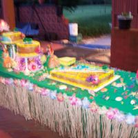 Luau Cake This is the second cake that I had made for my mother's 50th luau birthday.