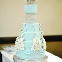 Tiffany Blue With Lots Of Bling And Crystal 