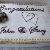 Wedding Here is my first sheet cake I made for my brothers 2nd wedding reception. Didn't even realize until 4 or 5 days later that I spelled...