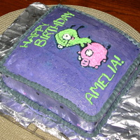 Invader Zim Cake 
