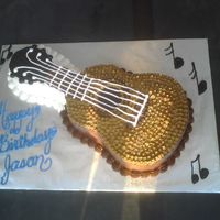 Guitar Cake Used the Wilton Guitar Shaped pan