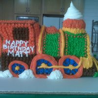 Train Cake I used the wilton choo-choo train mold for this and decorated in buttercream.