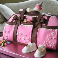 Diper Bag Baby Shower Cake. 