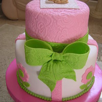 Baby Girl Shower Cake. 