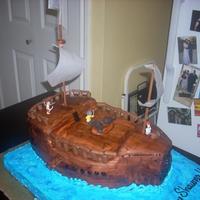 Pirate Boat This cake was really fun to make. It was a birthday cake for a friend.