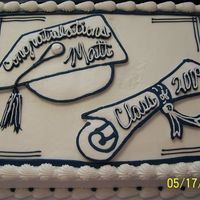 Blue Graduation One of two grad cakes I had this week. It was tough getting this hue of blue! The cap and scroll are both FBCT. Everyone oooh'd and...