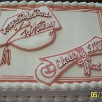 Mauve Graduation Same as the other grad cake I posted...cap and scroll both FBCT. TFL!