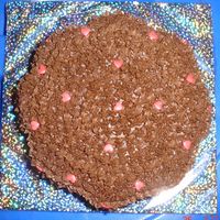Eggless Flower Shaped Chocolate Cake Eggless Chocolate Cake with Buttercream Icing and Pink Sugar Hearts
