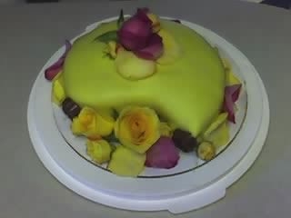 Lots Of Petals This is my first fondant cake, please let me know what you think. The cake is chocolate with chocolate buttercream. My girlfriends like...