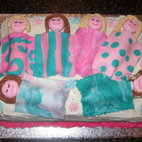 Sleepover Cake One of the first times I ever used fondant. Don't even remember what kind of cake it was, but it was a hit with the birthday girl.