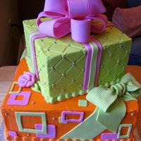 Stack Of Presents Buttercream with 50/50 fondant/gumpaste bows. Thanks for looking!