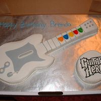 Guitar Hero Cake guitar hero cake for a friends birthday. it was fun to make.
