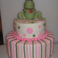 Frog Prince First time to make a figure. Thank you to tuggy for the great inspiration. The frog is gumpaste molded over rice crispy treats. It was for...