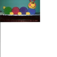 Caterpillar I made this caterpillar from baby Einstein for my friend's daughters 1st birthday, he was almost three feet long.