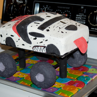 Monster Truck Cake 2 2nd attempt at a monster truck cake. It went alot better than my 1st attempt and my 5 year old loved it!