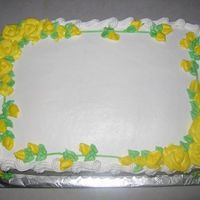 Cake For Dh Work Just a cake i did for DH work because they constantly ask for cake. Its yellow cake with strawberry mixed with chocolate bavarian cream...