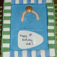 Swimming Pool Got this idea from someone here. Thank you. Butter cake with buttercream icing. Tried to make the water with jelly, but disaster struck and...