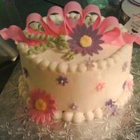 Mandy All buttercream with fondant/gumpaste accents