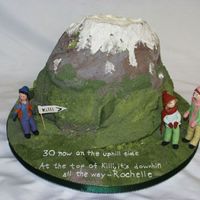 Killi Walking Cake made for Rochell's 30th bithday which she celebrated by trekking at Killi