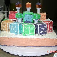 Baby Shower Cake I made this cake for my brother's baby shower, welcoming his first child. Her name is Emily, and this cake took FOREVER, but it really...