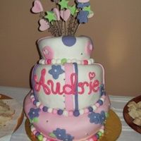 1St Birthday Topsy Turvy Made for a clients daughter's first birthday. 3 tier topsy turvy (my first attempt) 10", 8", 6". Two tiers chocolate,...