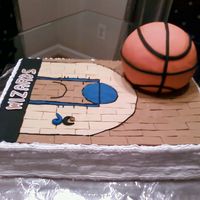 Basketball Its a groom's cake for my SIL's wedding. I didn't get to put the basketball stand, as it wasn't proportional to the...