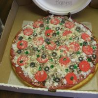 Pizza Time This was for a youth auction at church. Big hit!