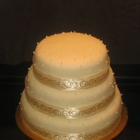 Pearl Wedding Cake 