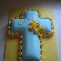 Christening Cross Cake 