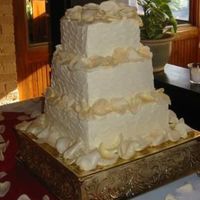 Gold Rose Petals 10/8/6-inch squares with a soft "petal" pattern. Real ivory rose petals brushed with gold luster dust. My first "official&...