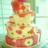 Orange & Pink Topsy Turvy I made this cake dummy for an event in my town. It was my first experience in fondant and topsy turvy. Thanks for looking!