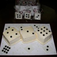 Bonko Cake I made this cake for a bonco party........Buttercream, white cake, with strawberry creamcheese filling.....