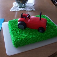 Tractor Tractor cake for my Father's 65th birthday. Supposed to be a Farmall