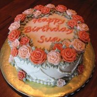 Happy Birthday Sue For the boss's wife....carrot cake, all cream cheese icing.