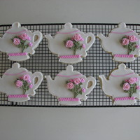 Teapot Cookies These cookies went with the cake for my mom's 75th birthday party. NFSC recipe. TFL!