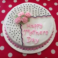 Mothers Day Design was copied from a cake by Cakery in the gallery. 10" carrott cake