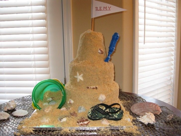 Shower_001.jpg Baby shower cake. I made the shells out of white and milk chocolate, and the sand was crushed pecan sandies and vanilla wafers. Very easy...