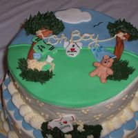 Cakes_066.jpg Baby Shower cake for a friend from church. Mostly fondant and buttercream. very simple to make. Idea came from anoth CCer. Thanks to whom...