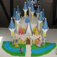 Princess Riley's Castle Cake Here is the castle cake I made for my daughter's 6th birthday. I used the Wilton castle kit. It was a big hit!