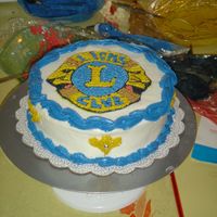 Lion's Club Cake This was a donation to a Lion's Club of America Event I did. It was such a memoriable thing! Hope you like it.