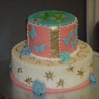 My First Cake With Colette Peters This cake with created in a fantastic course, Fantasy Fondant, with Colette in NYC. Tons of Fun!!