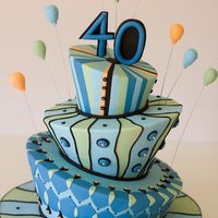 40Th Birthday Madhatter Cake Cake for my husband's 40th.