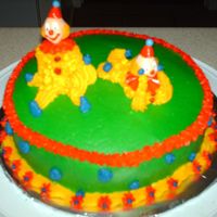 My Course 1...3Rd Week Class Cake This is my clown cake that we had to make for class for the 3rd week.