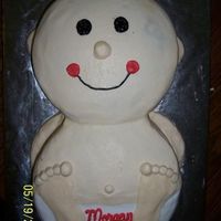 Another Baby Cake 8" & 9" double layer, obvoiusly I got my idea from the MANY great baby cakes on this site! I don't use fondant yet so I...