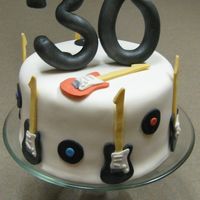Guitar Cake Made for a friend's 30th bday who is obviously loves music!